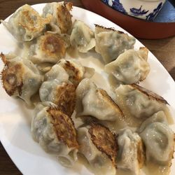 Si Chuan Style - Pan fried pan pork and leek dumplings - 15 to an order, ~$35 NZ