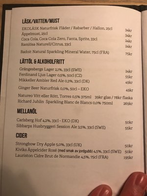 Menu photo 1 Slaktaren Lomma, M