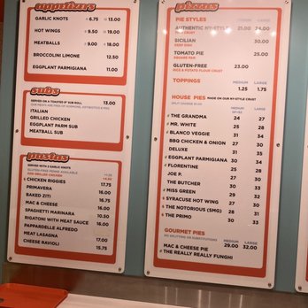 Tomato Pie Pizza Joint - Pizza menu - Pizza Near Me - South Pasadena, California