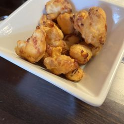 Northwoods Cafe & Coffeehouse - Cheese curds (half eaten)