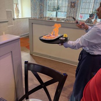 Kephi Greek Kitchen - Video of flaming Saganaki - Greek Near Me - Williamsburg, Virginia