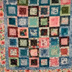 Just Quilts - Cobble stone or square in square