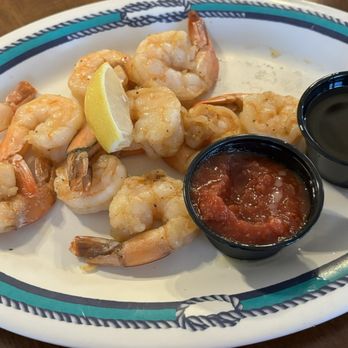 Fish Tales Market & Eatery - Peel and eat shrimp-took photo after we had already started eating - Seafood Near Me - Marathon, Florida Fish Tales Market & Eatery - Peel and eat shrimp-took photo after we had already started eating - Seafood Near Me - Marathon, Florida