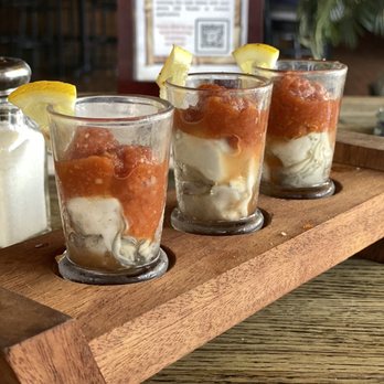 Diamonds Bar & Grill - Oyster shooters. Lemon slices were tiny though. - New American Near Me - Kihei, Hawaii