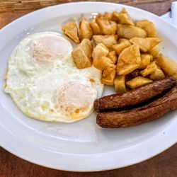 Maple Leaf Pancake House - Sausage, Egg and Home Fries at Maple Leaf Pancake House