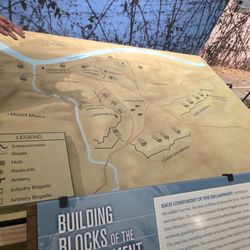 Visitor Center At Valley Forge - The map of the winter encampment