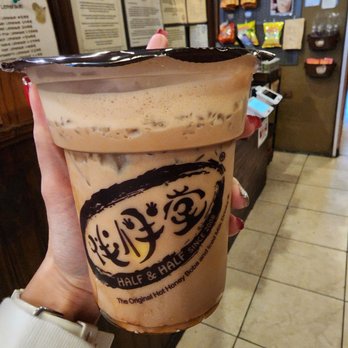 Half & Half Tea Express - Brown sugar with boba and pudding - Juice Bars & Smoothies Near Me - Monterey Park, California Half & Half Tea Express - Brown sugar with boba and pudding - Juice Bars & Smoothies Near Me - Monterey Park, California