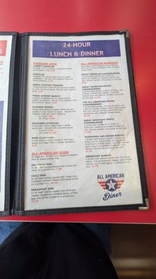 Menu photo 3 All American Diner Kuttawa, KY