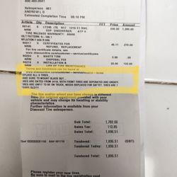 Griffith Ford Seguin - TIRE SHOP COMMENT UNDERLINED