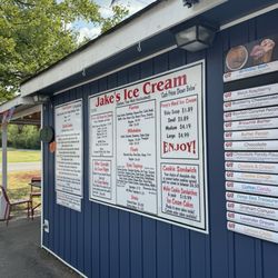 Jake’s Greenhouse and Ice Cream - Menu