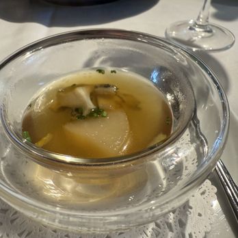 Bernini Honolulu - Abalone and Daikon consommé - Italian Near Me - Honolulu, Hawaii