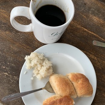 Harolds Rooftop Cafe - fresh vegan coffee, pandesal and some sticky rice - Filipino Near Me - Dumaguete, NER