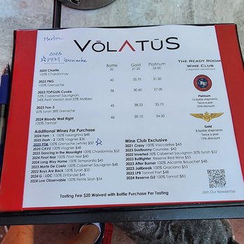 Volatus Wine - Wine list - Wineries Near Me - Paso Robles, California Volatus Wine - Wine list - Wineries Near Me - Paso Robles, California