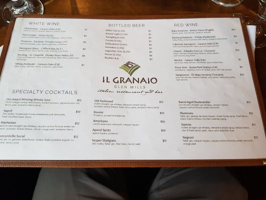 Menu photo 7 IL Granaio Glen Mills, PA Menu photo 7 IL Granaio Glen Mills, PA