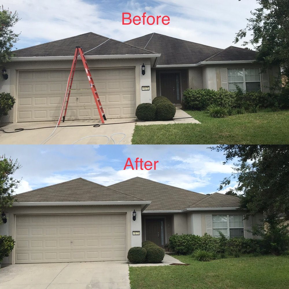 Slide of Gallagher Roof Cleaning