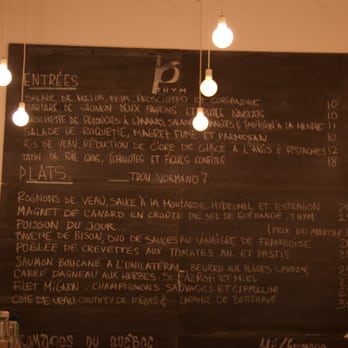 O'Thym - The Menu - French Near Me - Montreal, Quebec O'Thym - The Menu - French Near Me - Montreal, Quebec