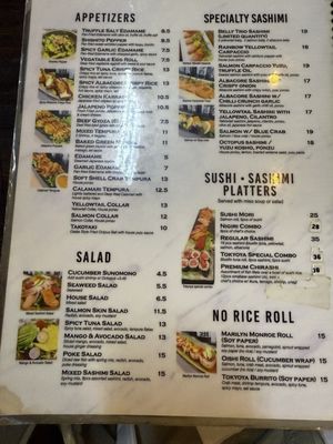 Menu photo 1 Tokyoya Sushi Burbank, CA Menu photo 1 Tokyoya Sushi Burbank, CA