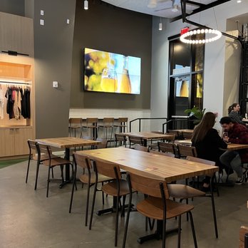 Crooked Run Fermentation - people sitting at tables in a restaurant - Breweries Near Me - Washington, DC, District of Columbia