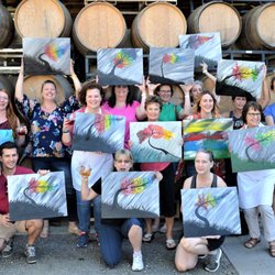 Dawning's Art - Uncorked Painting Class at Arcane Cellars