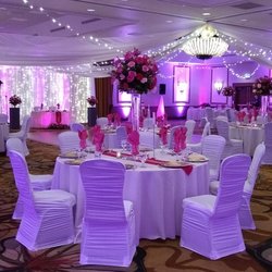 Five Star Decor - Cheyenne Mountain Resort  Colorado Ballroom  
Pink and white wedding decor
