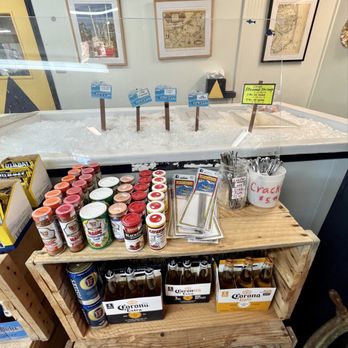 Carawan Seafood - a display of canned food - Seafood Near Me - Kitty Hawk, North Carolina Carawan Seafood - a display of canned food - Seafood Near Me - Kitty Hawk, North Carolina