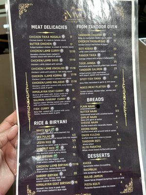 Menu photo 2 Namo Indian Cuisine Danville, CA Menu photo 2 Namo Indian Cuisine Danville, CA