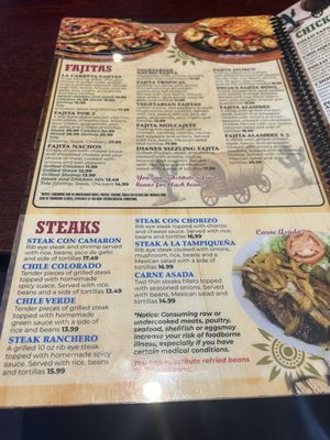 Menu photo 2 La Carreta Mexican Restaurant London, OH