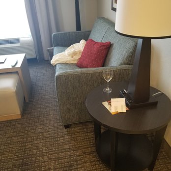 Homewood Suites by Hilton Ithaca - The glass from their reception from downstairs never removed from our room - Hotels Near Me - Ithaca, New York Homewood Suites by Hilton Ithaca - The glass from their reception from downstairs never removed from our room - Hotels Near Me - Ithaca, New York