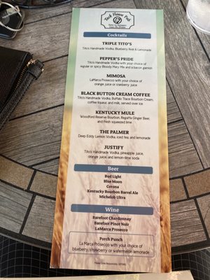 Menu photo 4 Tack House Pub Lexington, KY