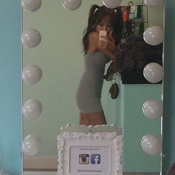 Glow - The mirror you can see from the front desk. Everything's so pretty here:) - Spray Tanning Near Me - Watertown, Massachusetts