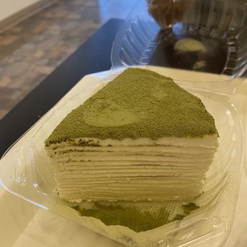 Nomico - Matcha crepe cake - Desserts Near Me - Tucson, Arizona Nomico - Matcha crepe cake - Desserts Near Me - Tucson, Arizona