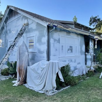 Panther Painters - Side of house priming - Painters Near Me - Monterey Park, California Panther Painters - Side of house priming - Painters Near Me - Monterey Park, California