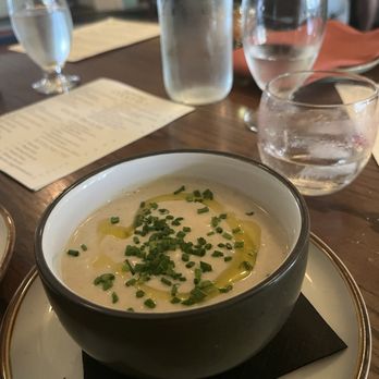 Laura Lee's - Soup of the day - sunchoke with lump crab - New American Near Me - Richmond, Virginia Laura Lee's - Soup of the day - sunchoke with lump crab - New American Near Me - Richmond, Virginia