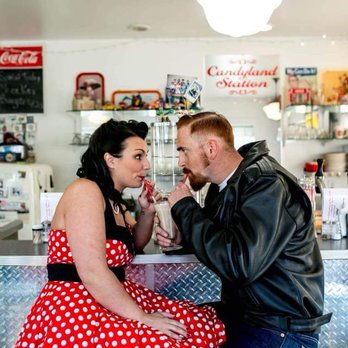 Walgreens - a man and a woman in a diner - Drugstores Near Me - Ottumwa, Iowa