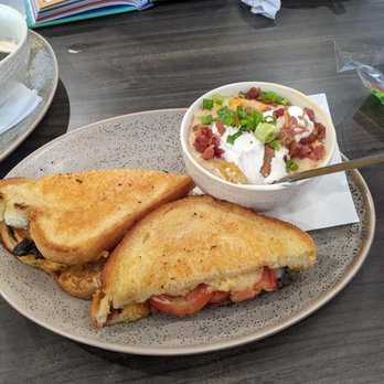 Early Bird - Ankeny - Grilled cheese & I added bacon. But their bacon is thicker & meatier than reg. The side I chose was the hash brown chowder. So good! - Breakfast & Brunch Near Me - Ankeny, Iowa Early Bird - Ankeny - Grilled cheese & I added bacon. But their bacon is thicker & meatier than reg. The side I chose was the hash brown chowder. So good! - Breakfast & Brunch Near Me - Ankeny, Iowa