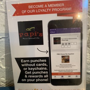 Papis Mexican Restaurant & Bar - Loyalty program - Mexican Near Me - Lexington, Kentucky Papis Mexican Restaurant & Bar - Loyalty program - Mexican Near Me - Lexington, Kentucky