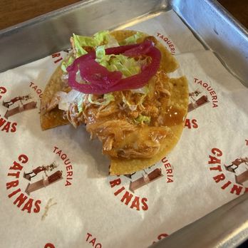Taqueria Catrinas - Chicken Tinga Tostada - Mexican Near Me - Carrollton, Texas Taqueria Catrinas - Chicken Tinga Tostada - Mexican Near Me - Carrollton, Texas