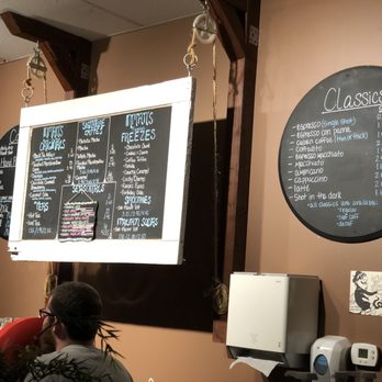 Inman Coffee - menus on the wall - Coffee Roasteries Near Me - Cleveland, Tennessee