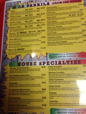 Menu photo 6 El Sombrero Springfield, MO