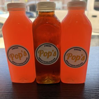 Pop’s Fresh Mediterranean - STRAWBERRY LEMONADE & PEACH ICED TEA - Mediterranean Near Me - Alhambra, California Pop’s Fresh Mediterranean - STRAWBERRY LEMONADE & PEACH ICED TEA - Mediterranean Near Me - Alhambra, California