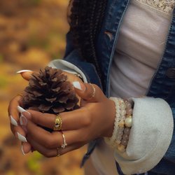 CoCreate Destiny - CoCreate Model E'Yeona Jones wearing some bracelets from the fall line