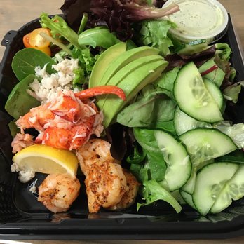 Hook & Anchor - Newport Finest $13 Mixed greens/romaine, shrimp, lobster, crab, tomato, avocado, NO egg, radish - Seafood Near Me - Costa Mesa, California Hook & Anchor - Newport Finest $13 Mixed greens/romaine, shrimp, lobster, crab, tomato, avocado, NO egg, radish - Seafood Near Me - Costa Mesa, California