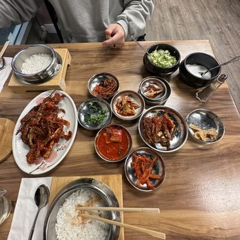 Coredam - spicy marinated crab & banchan - Korean Near Me - Beaverton, Oregon Coredam - spicy marinated crab & banchan - Korean Near Me - Beaverton, Oregon