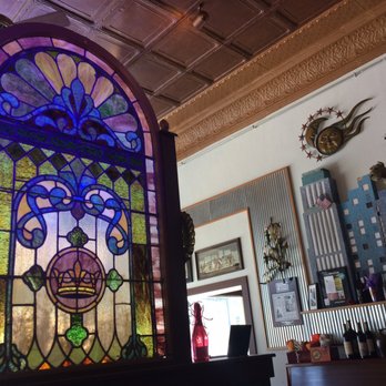 Sara's Harmonie Way - Stained Glass in the bar - Cafes Near Me - New Harmony, Indiana Sara's Harmonie Way - Stained Glass in the bar - Cafes Near Me - New Harmony, Indiana