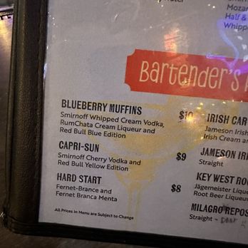 Pour Judgement - Menu - we ordered the blueberry muffins - Bars Near Me - St. Petersburg, Florida Pour Judgement - Menu - we ordered the blueberry muffins - Bars Near Me - St. Petersburg, Florida