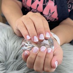 Hannah Nails & Spa - White on white Russian manicure
