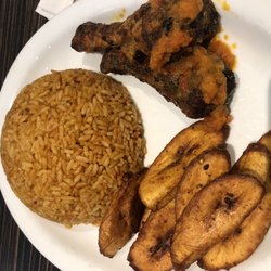 Flavours Cuisine - Plantain and Jollof rice