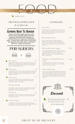 Menu photo 2 Drop Bear Brewery Eugene, OR