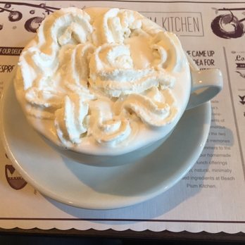 Beach Plum Kitchen - Hot chocolate with whip - New American Near Me - Carlsbad, California
