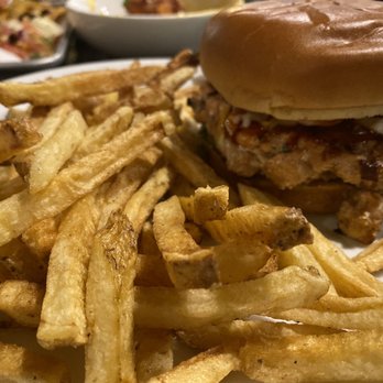 Black Oak Kitchen & Drinks - Salmon Burger. - Comfort Food Near Me - Coventry, Rhode Island